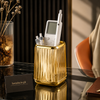 Nordic Elegance Makeup Brush Holder | Stylish Desk Organizer