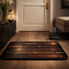 Luxury Geometric Wooden Door Mat – Modern Non-Slip Entrance Floor Mat (1 Pc)