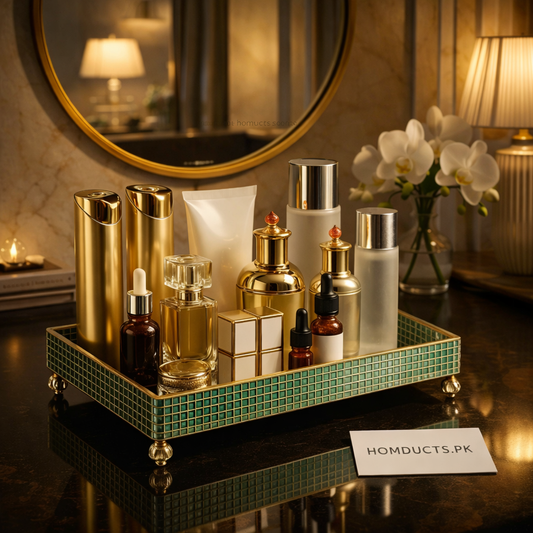 Desktop Perfume And Cosmetic Storage Tray