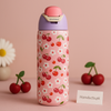 Cherry Blossom Kids Water Bottle – 950ml Leakproof Flip-Lock Sipper (Owala-Like Cute Style)