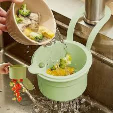 Multi-Purpose Hanging Sink Storage & Food Waste Strainer Basket