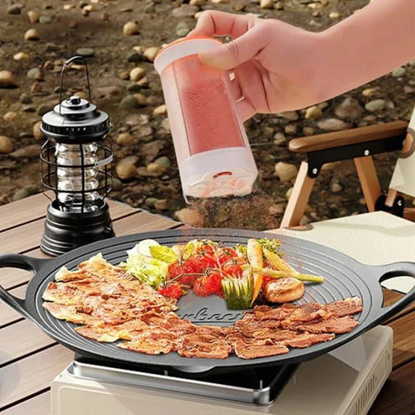 One-Click Smart Seasoning Dispenser – Easy Press Spice & Grain Container (Kitchen Storage Jar)