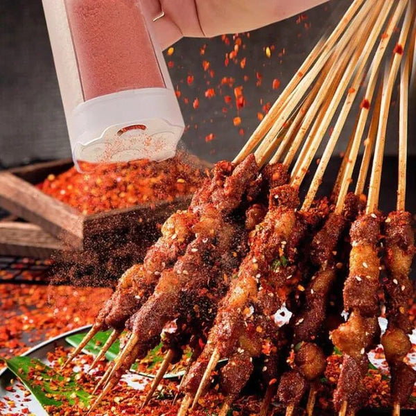 One-Click Smart Seasoning Dispenser – Easy Press Spice & Grain Container (Kitchen Storage Jar)