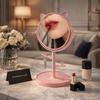 360° Vanity Makeup Mirror with Jewelry Organizer Tray