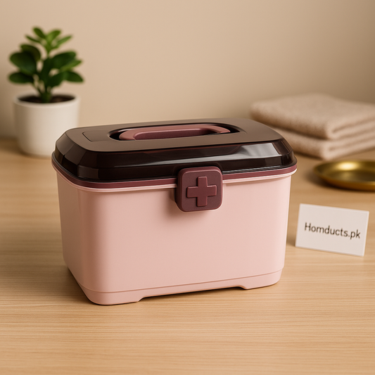 Premium Small Medicine Storage Box – Portable First Aid Organizer with Secure Lock