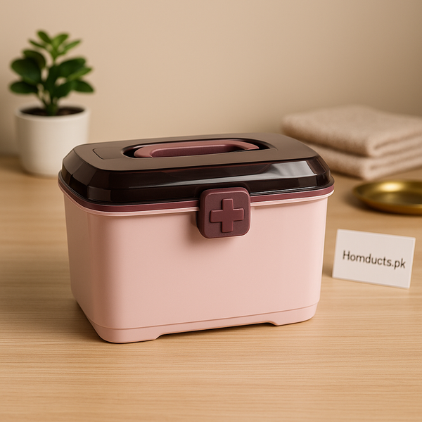 Premium Small Medicine Storage Box – Portable First Aid Organizer with Secure Lock
