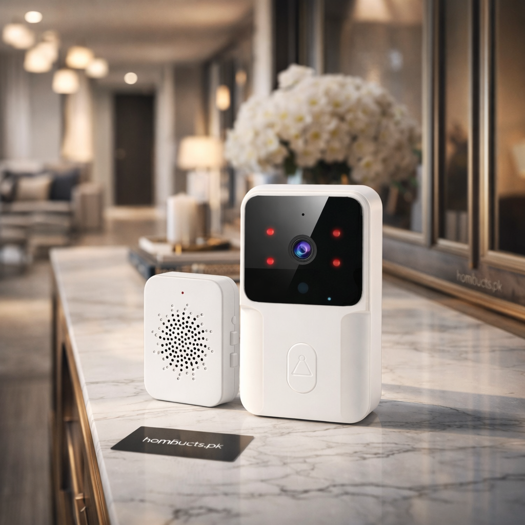 Smart WiFi Video Doorbell with Camera & Wireless Indoor Chime – Home Security Door Camera