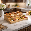 Premium 3-Tier Wooden Serving Display Stand – Elegant Snack & Dessert Organizer