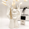 Face Planter Vase – Modern Abstract Hand Sculpture Flower Pot for Home & Office Decor