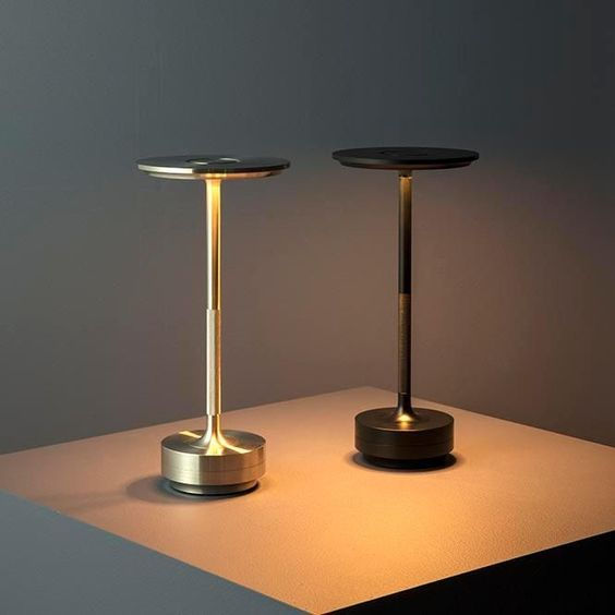 Premium LED Touch Table Lamp – Modern Rechargeable Metal Desk & Bedside Lamp