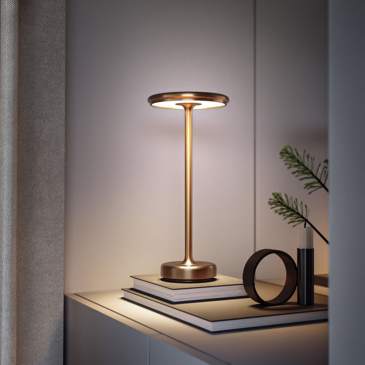 Premium LED Touch Table Lamp – Modern Rechargeable Metal Desk & Bedside Lamp