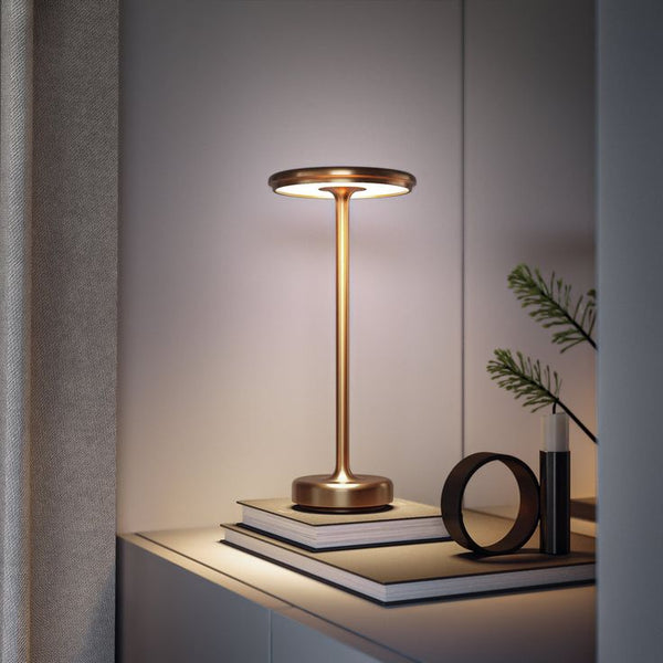 Premium LED Touch Table Lamp – Modern Rechargeable Metal Desk & Bedside Lamp