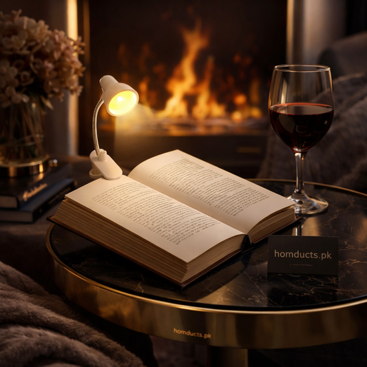 Premium Mini Clip Reading Lamp – Portable Book Light for Study, Bedside & Travel