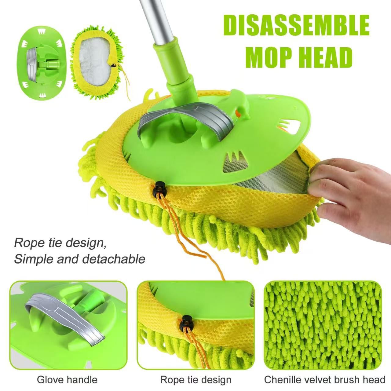 Premium Extendable Microfiber Ceiling & Fan Duster – Telescopic Long Handle Cleaning Brush