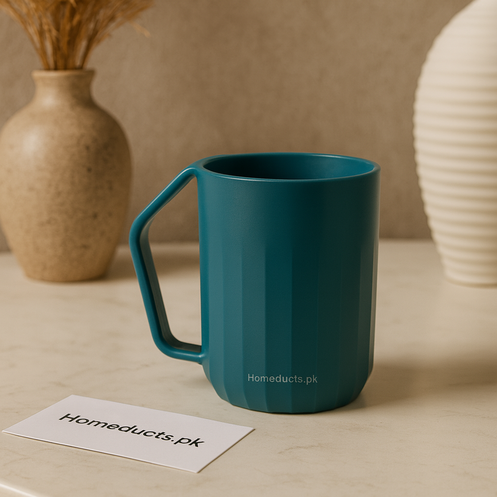 Ziba Premium Faceted Grip Mug – Modern Lightweight Drinking Cup