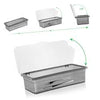 Premium Transparent Cutlery Organizer Box with Lid – Kitchen Utensil Storage Container