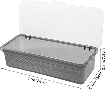 Premium Transparent Cutlery Organizer Box with Lid – Kitchen Utensil Storage Container