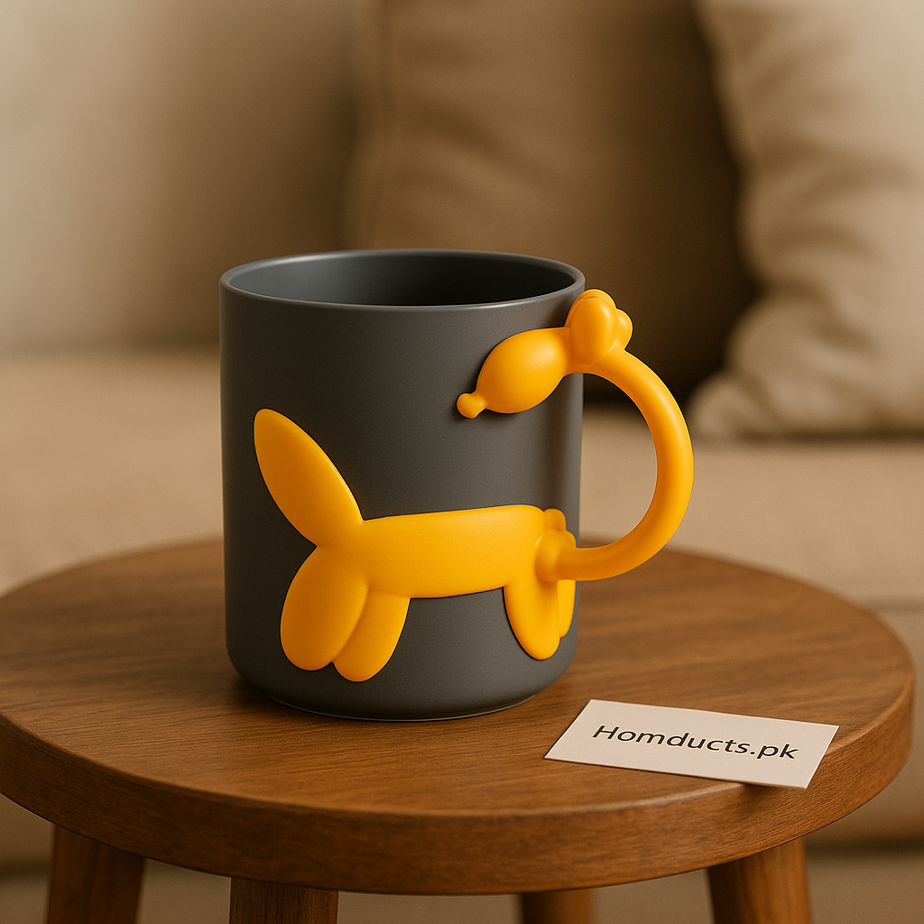 Ziba Balloon Dog Handle Mug – Cute Premium Kids’ Drinking Cup