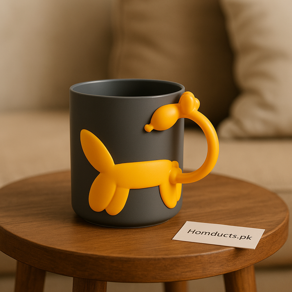 Ziba Balloon Dog Handle Mug – Cute Premium Kids’ Drinking Cup