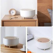 Premium Mini Desktop Dustbin with Wooden Lid – Stylish Tabletop Trash Bin for Office & Home