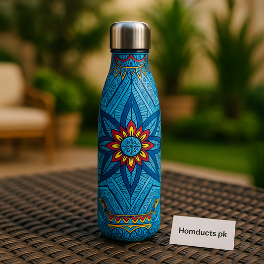 Premium Mandala Print Stainless Steel Insulated Bottle – 500ml | Hot & Cold Thermal Flask