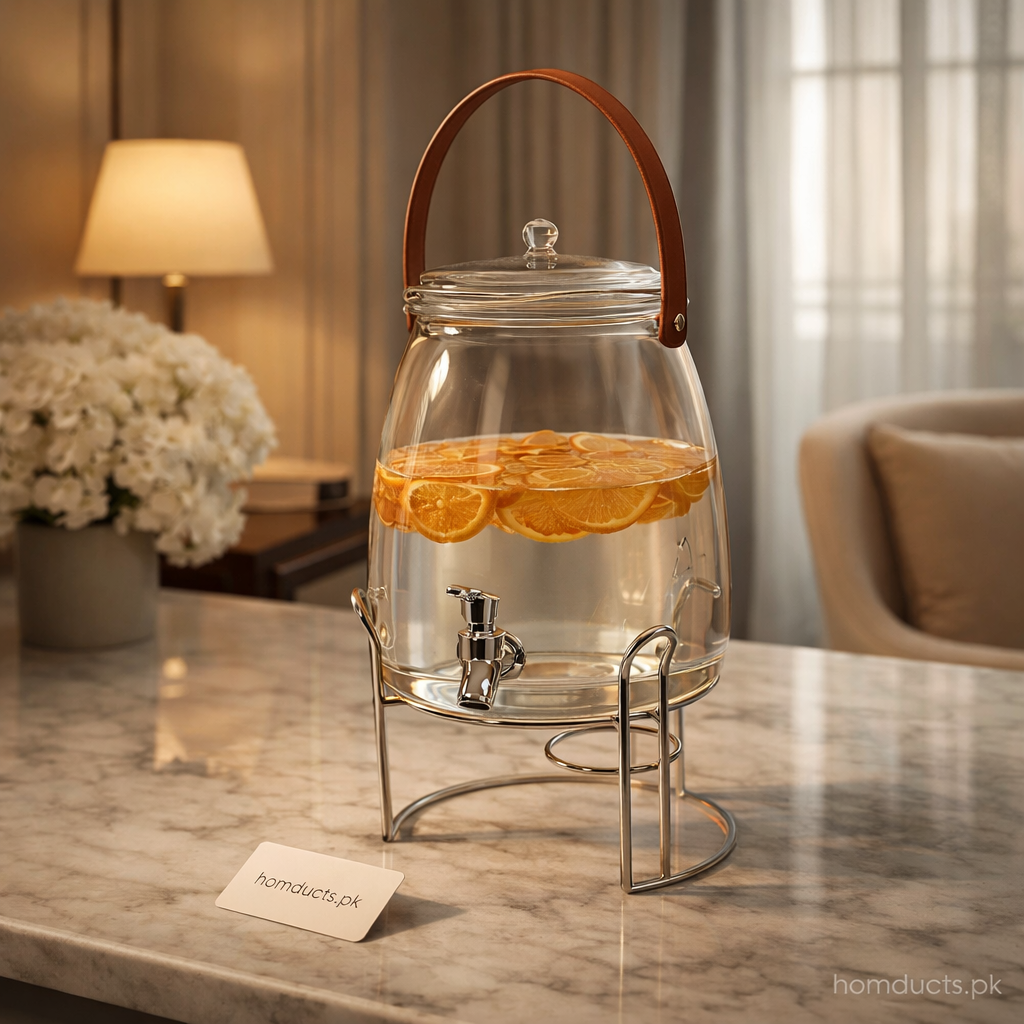 Beverage Dispenser with Tap & Stand – Portable Juice and Water Serving Jar