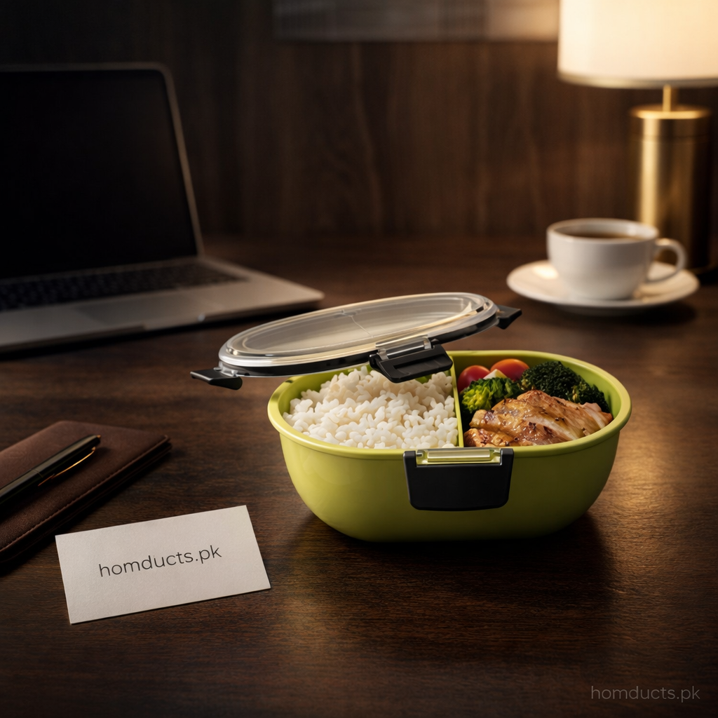 Premium Airtight Lunch Box with Compartments – Portable Leakproof Food Storage Container