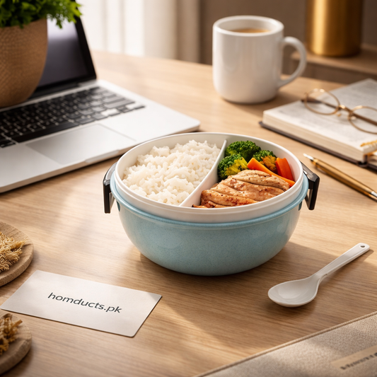 Premium Insulated Bento Lunch Bowl with Divider & Lid