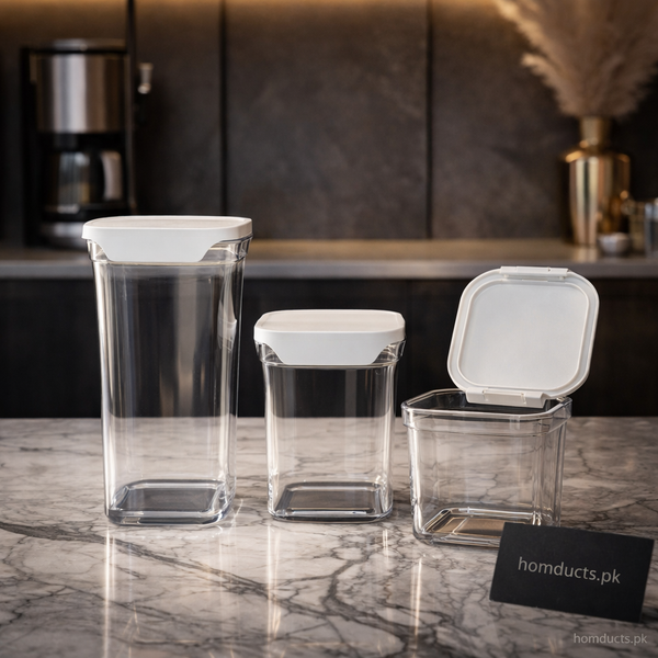 Premium Flip Lid Kitchen Storage Container – Airtight Food Storage Jar (Multiple Sizes Available)