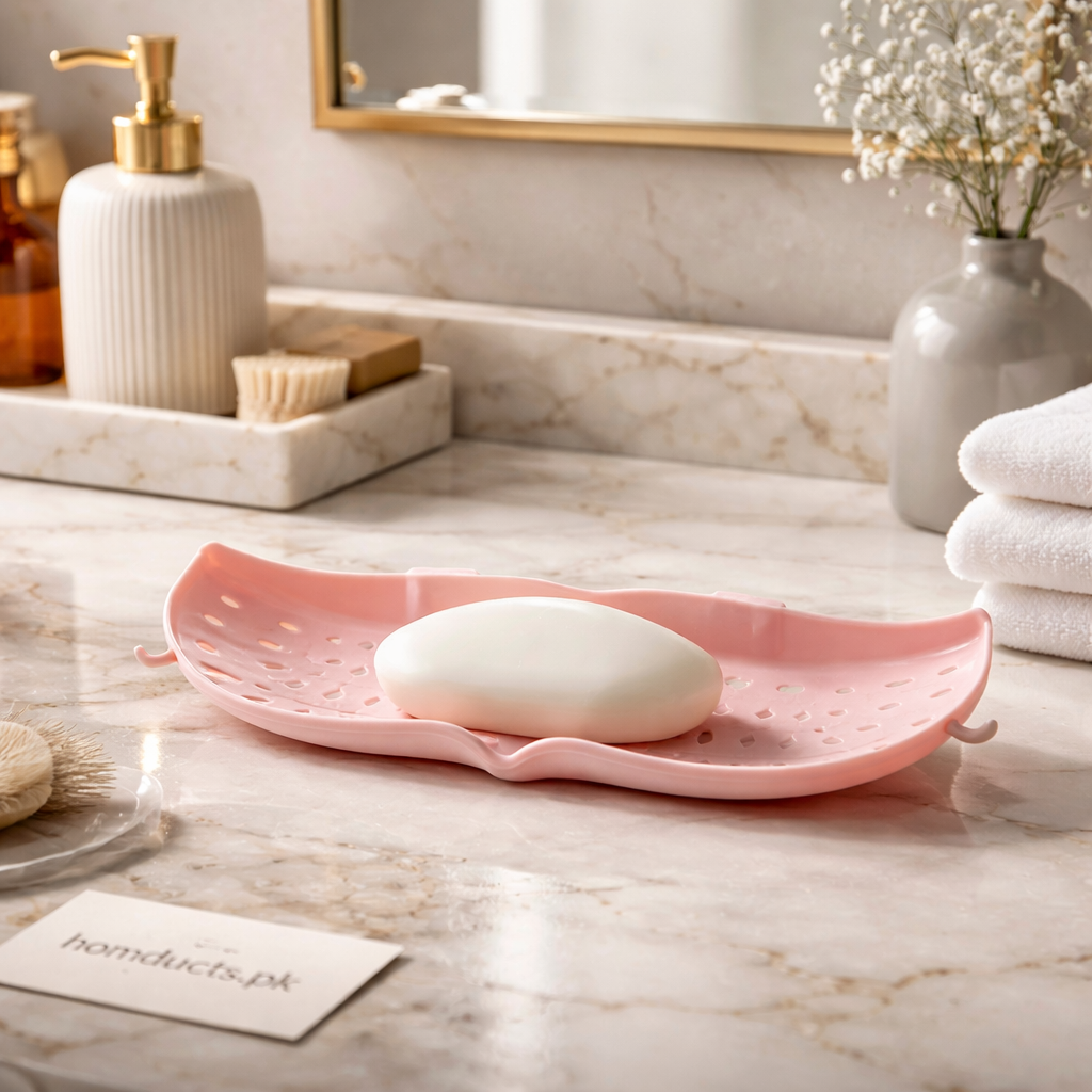 Premium Drainage Soap Dish – Hygienic Bathroom Soap Holder