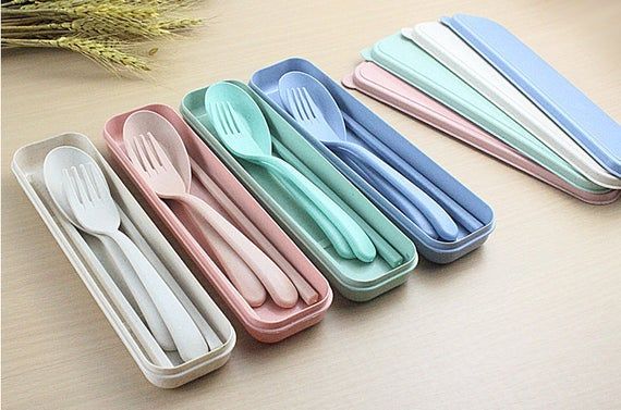 Eco-Friendly Travel Utensil Set with Storage Box – Lightweight Cutlery Kit