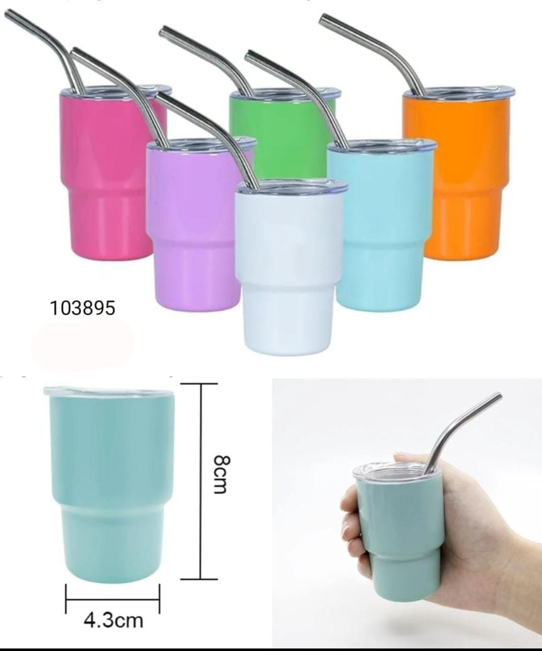 Premium Insulated Tumbler Cup with Lid & Reusable Straw – Hot & Cold Travel Cup