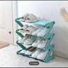 4-Tier Foldable Shoe Rack – Space Saving Multi-Layer Shoe Organizer Stand