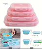 Premium Collapsible Silicone Food Storage Containers with Airtight Lids – Space Saving Lunch Boxes