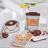 Coffee-Themed Microfiber Hanging Hand Towel – 1/2/4 Pcs