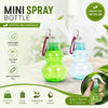 Portable Mini Trigger Spray Bottle with Carabiner Clip – Refillable Travel Mist Sprayer