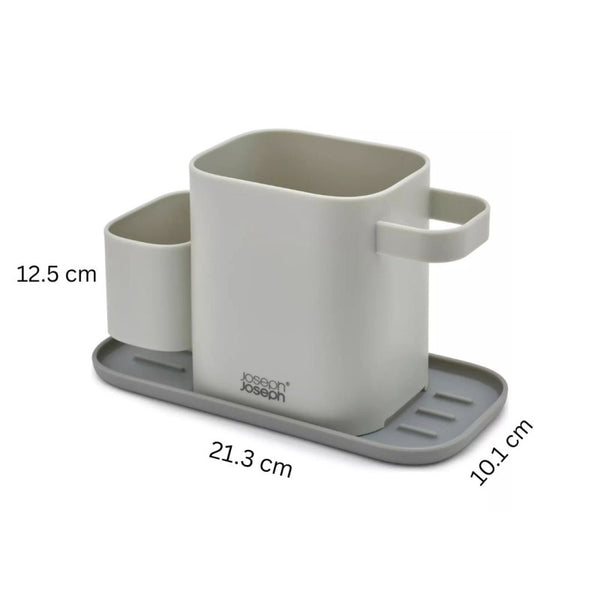 Joseph Joseph 3-in-1 Kitchen Sink Organizer with Drainage Tray – Grey