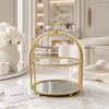 Luxury Gold 2-Tier Mirrored Serving Stand | Elegant Dessert & Décor Organizer
