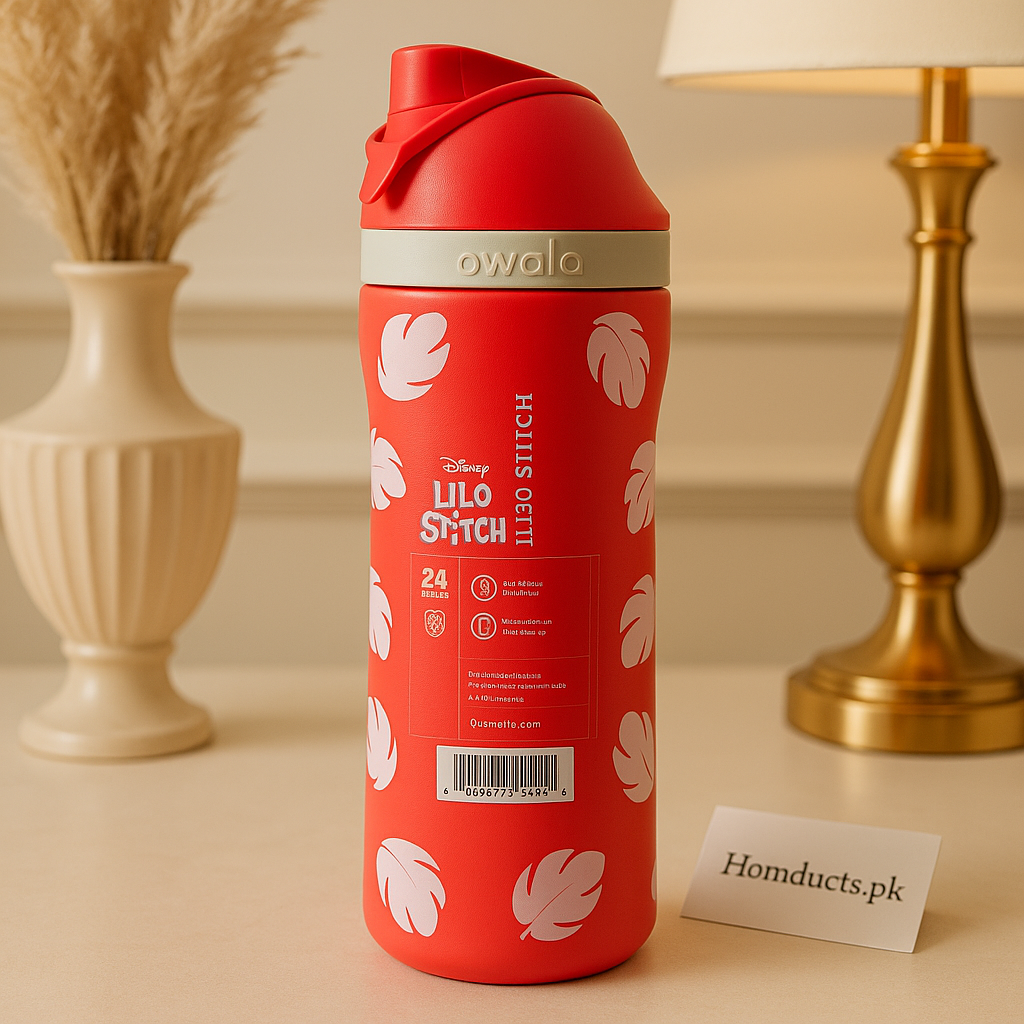Owala 32oz Disney Lilo & Stitch Insulated Water Bottle – Leak-Proof, BPA-Free, 24-Hour Cold