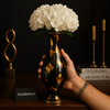 Black & Gold Luxury Decorative Vase – Premium Modern Home Décor for Living Room & Dining Table | Homducts.pk