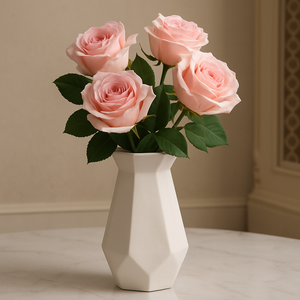 Minimalist Geometric Decorative Vase – Modern Home Décor Accent