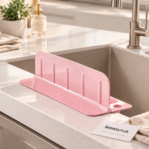 Multi-Purpose Sink Splash Guard & Dish Drying Organizer