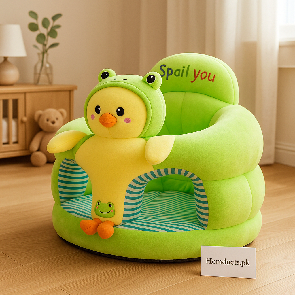 Plush Animal Baby Support Sofa Seat – Anti-Slip Infant Sitting Chair for Learning to Sit (6+ Months)