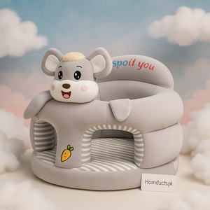 Baby Plush Support Seat – Soft Cartoon Sitting Chair for Infants | Anti-Slip Comfortable Floor Sofa for Learning to Sit