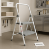 Premium 2-Step Folding Ladder for Home – Anti-Slip Wide Steps & Heavy-Duty Steel Frame