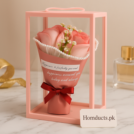 Elegant Forever Rose Bouquet Gift – Romantic Decorative Flower Arrangement