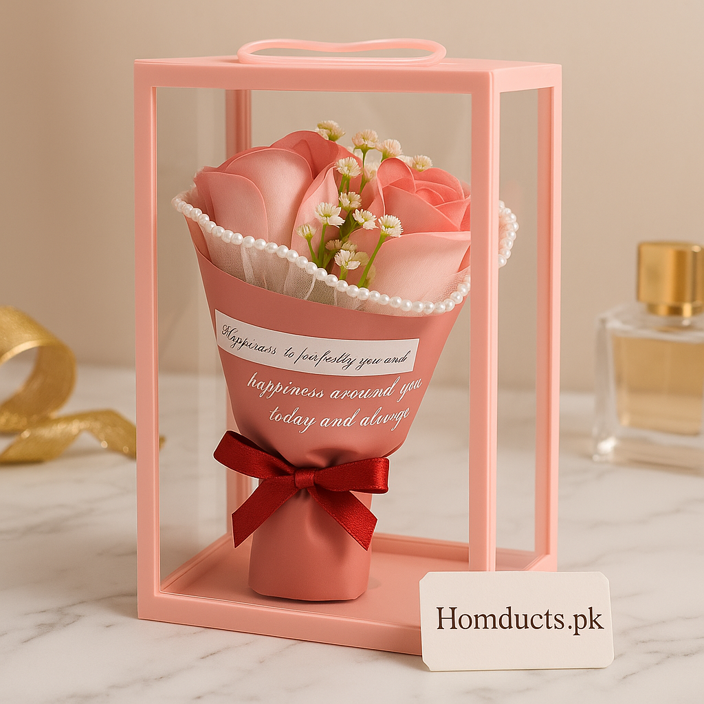 Elegant Forever Rose Bouquet Gift – Romantic Decorative Flower Arrangement