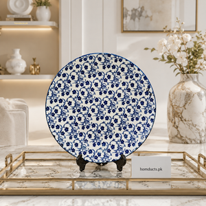 10-Inch Turkish Floral Ceramic Dinner Plate