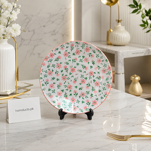 10-Inch Floral Ceramic Dinner Plate