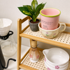 Multi-Purpose Bamboo 2-Tier Organizer Shelf | Countertop Storage Rack for Kitchen, Bathroom, Vanity & Home Décor